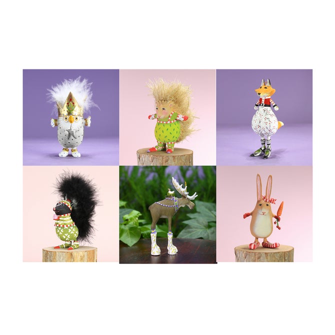 Patience Brewster Woodland Mini Ornament Set