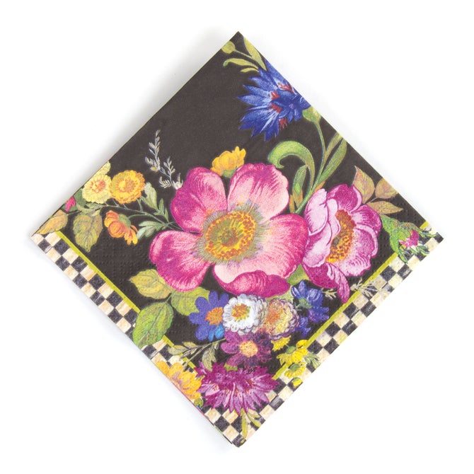 Rosy Check Cocktail Paper Napkins