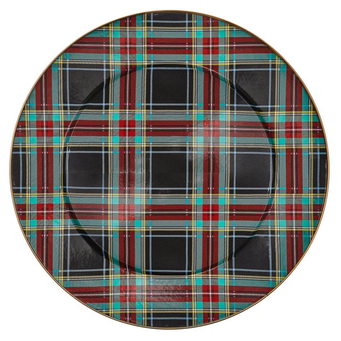 Tartan Green Serving Platter