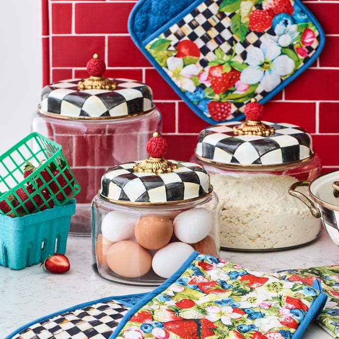 Courtly Check Kitchen Canisters