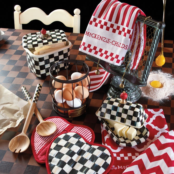Courtly Check Recipe Box