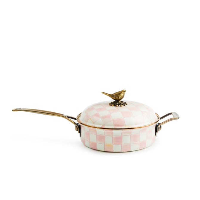 Rosy Check 3 Qt. Saute Pan