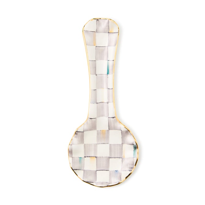 Courtly Check Ceramic Spoon Rest