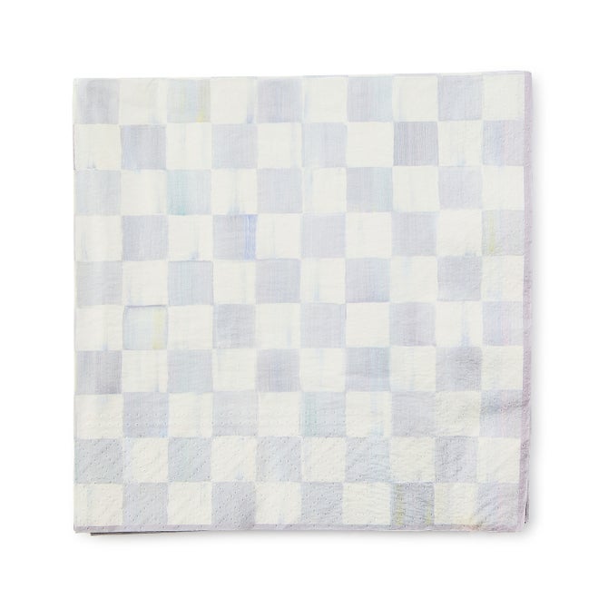 Rosy Check Dinner Paper Napkins