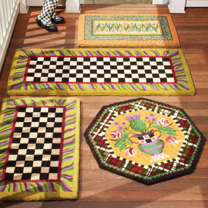 Courtly Check Double Door Entrance Mat