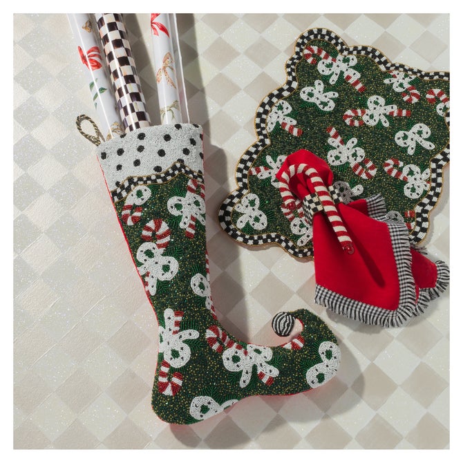 Courtly Check Gift Wrap, Set of 2