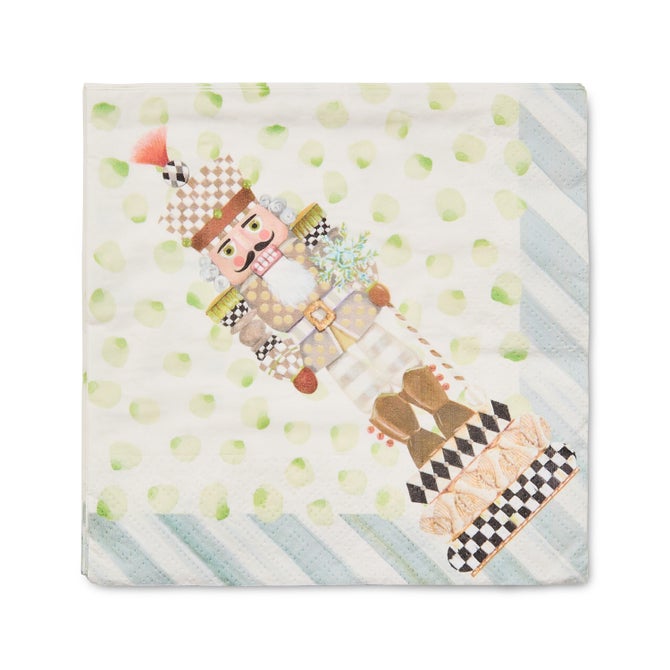 Rosy Check Dinner Paper Napkins
