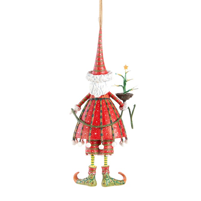 Patience Brewster Dash Away Dashing Santa Ornament