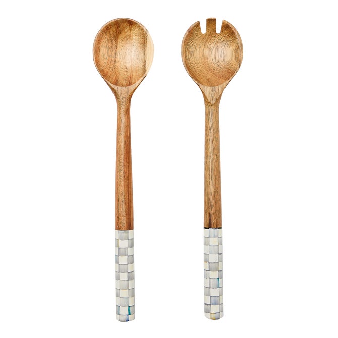 Courtly Check Salad Servers