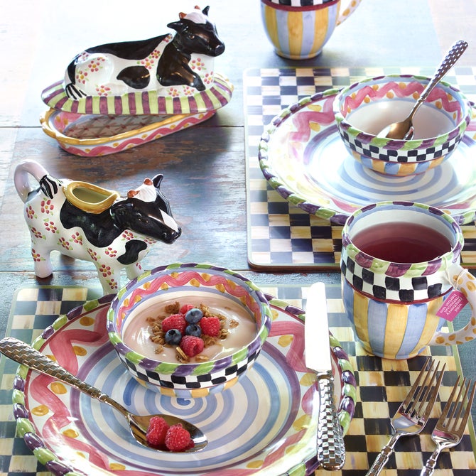 Courtly Check Cork Back Placemats, Set of 4
