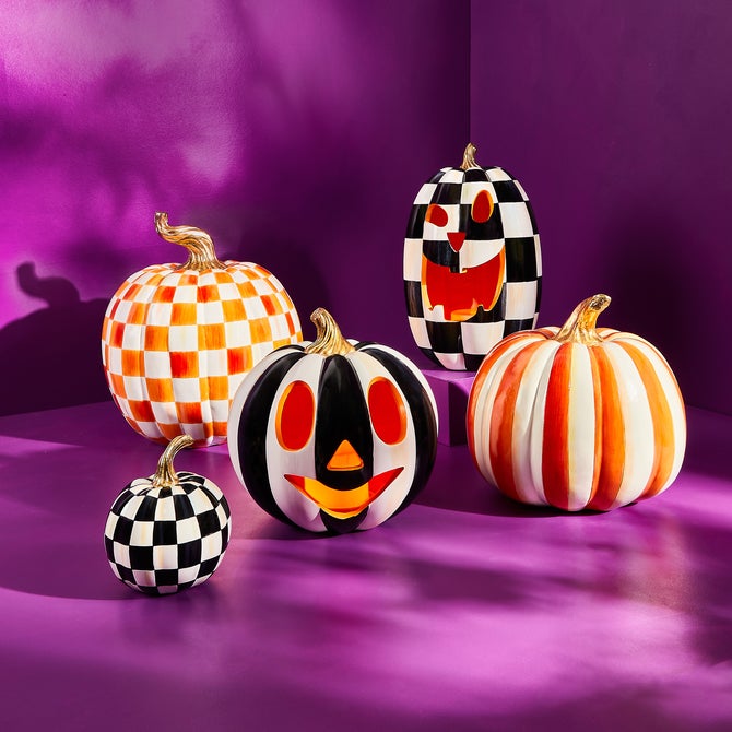 Orange Stripe Medium Pumpkin