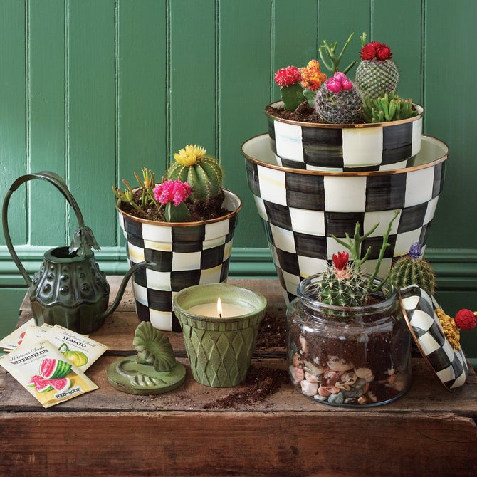 Courtly Check Kitchen Canisters