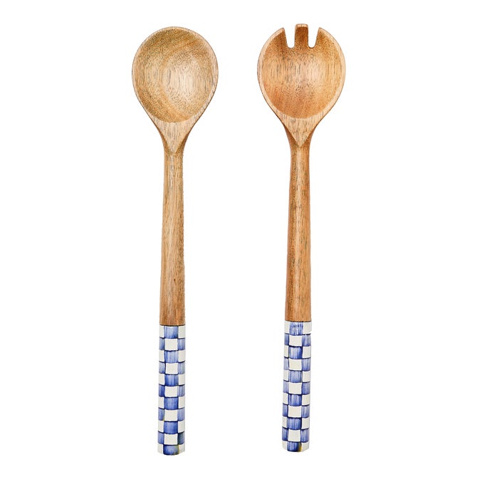 Courtly Check Salad Servers