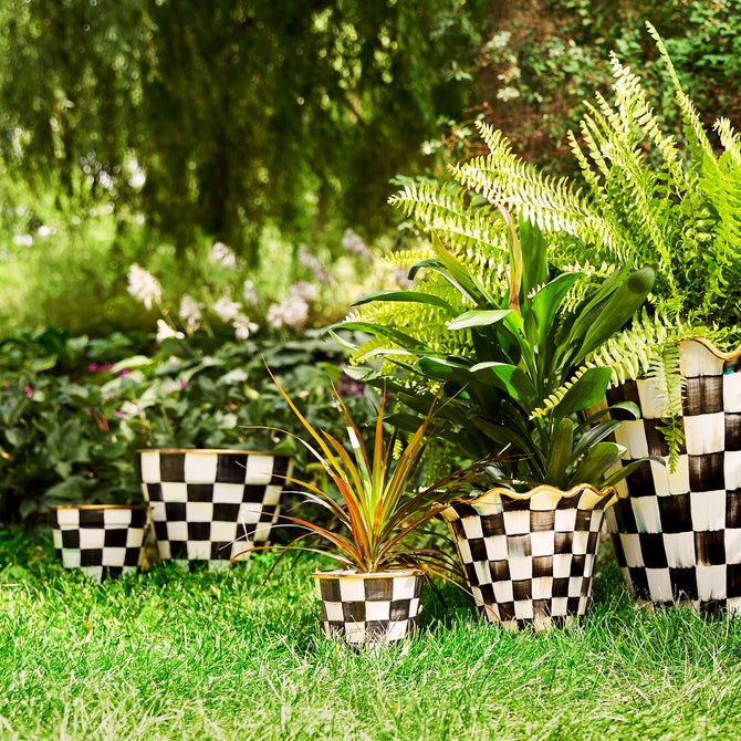 Courtly Check Extra Large Garden Pot