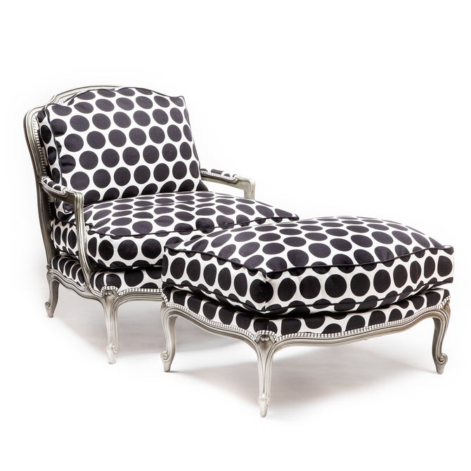 Spot On Ottoman - Black