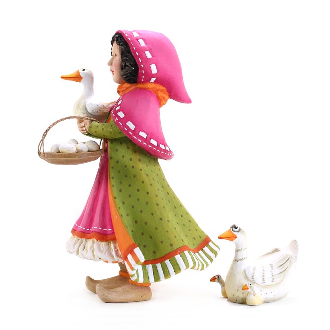 Patience Brewster Nativity Girl with Duck Figures