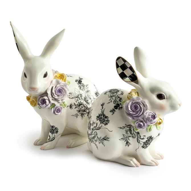 Butterfly Toile Tall Rabbit