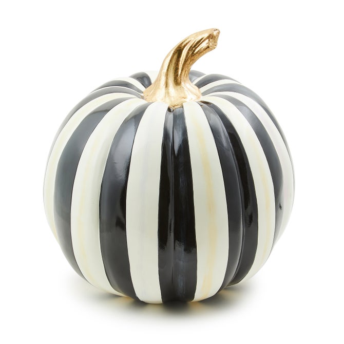 Courtly Stripe Glossy Medium Pumpkin