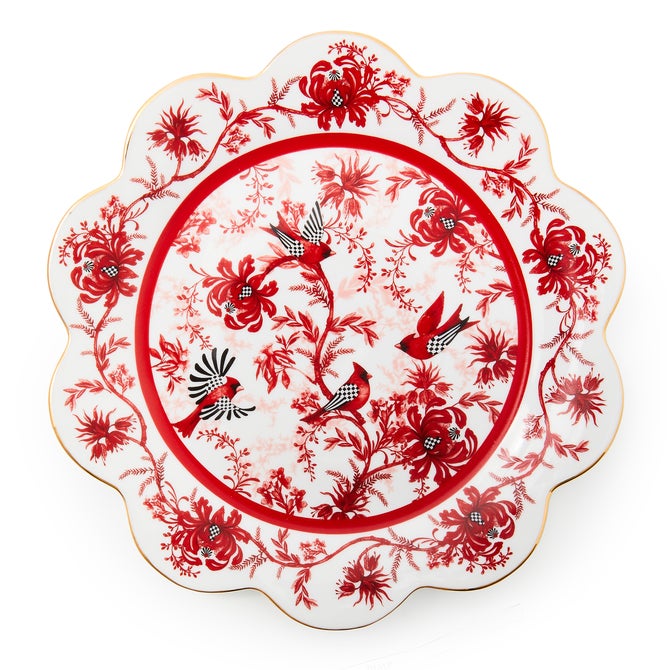 Cardinal Toile Bowl