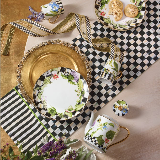 Courtly Check & Stripe Table Runner