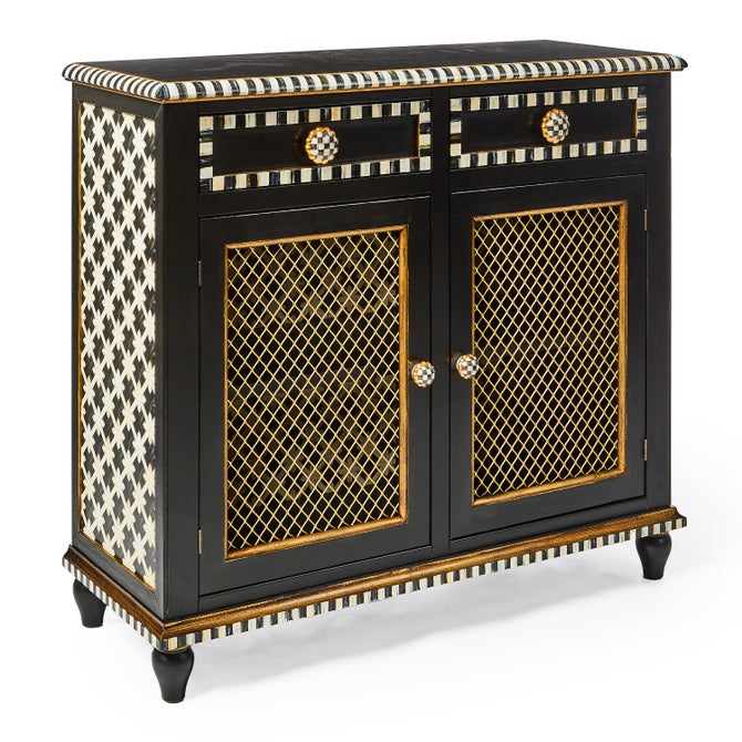 Courtly Criss-Cross Small Cabinet