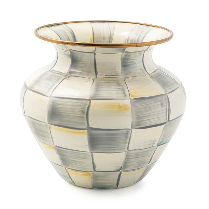 Courtly Check Enamel Large Vase