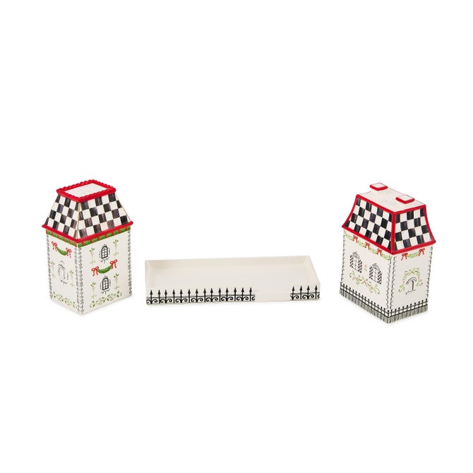 Holly Village Salt & Pepper Set