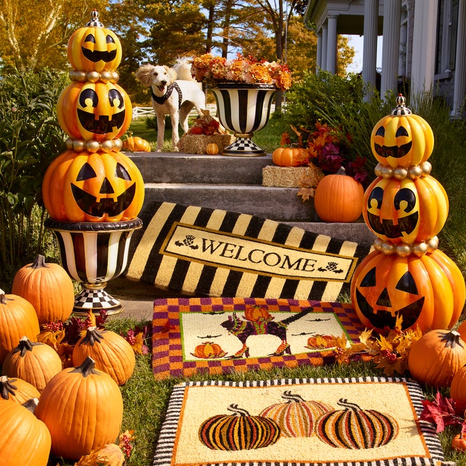 Awning Stripe Welcome Mat
