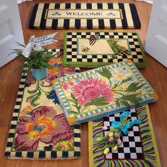 Flower Market Double Door Entrance Mat
