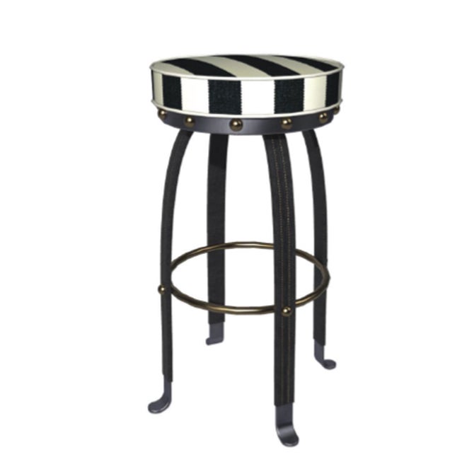 Flatiron Brown Stripe Counter Stool