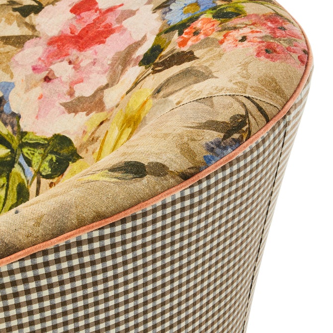 Field Study Floral & Gingham Accent Chair