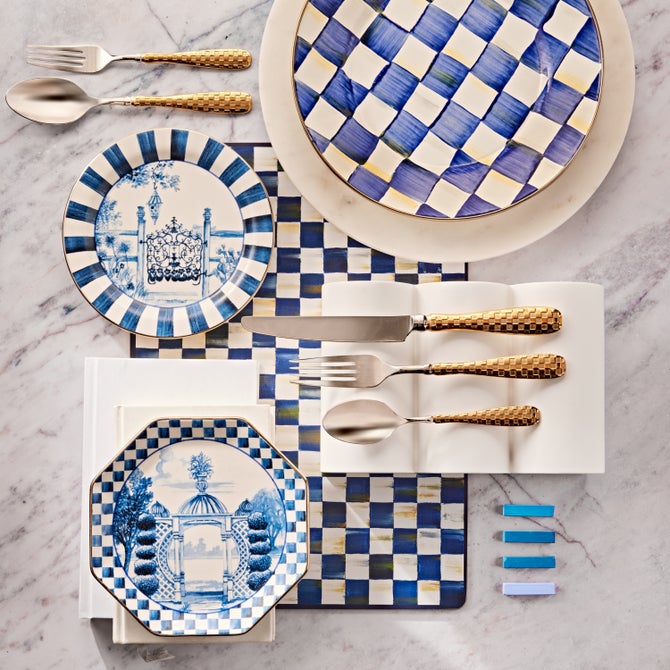 Royal Check Cork Back Placemats, Set of 4