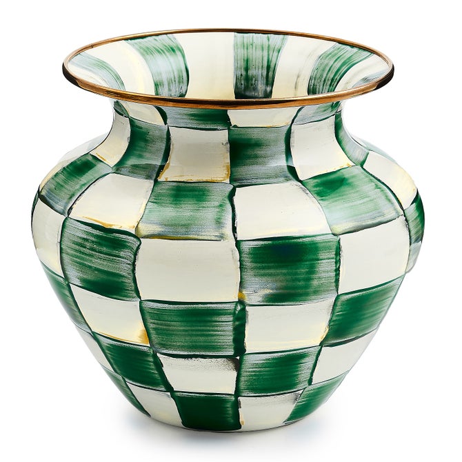 Courtly Check Enamel Large Vase