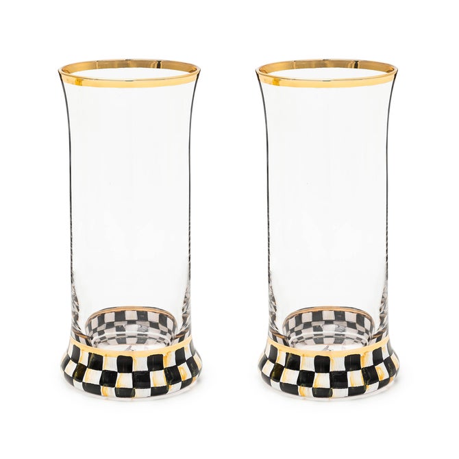 Courtly Check Highball Glass, Set of 2