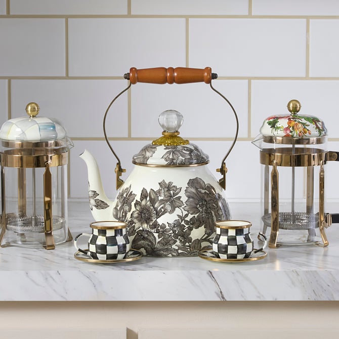 Sterling English Garden 2 Quart Tea Kettle