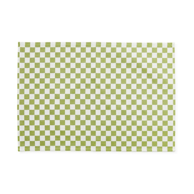 Dark Green Check Placemat, Set of 4