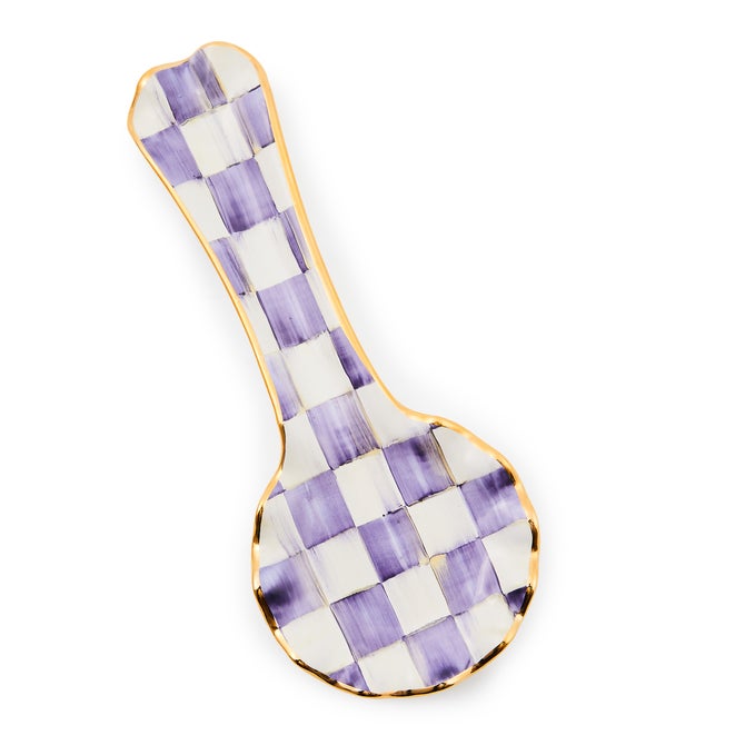 Courtly Check Ceramic Spoon Rest