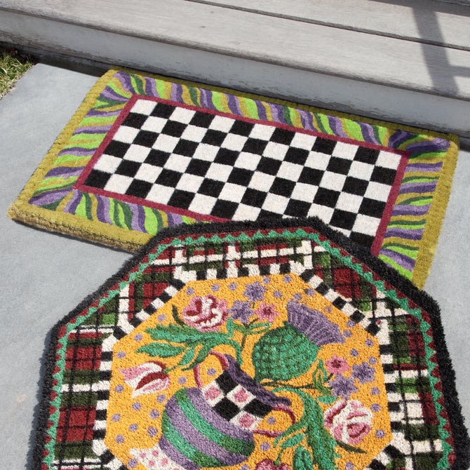 Courtly Check Entrance Mat