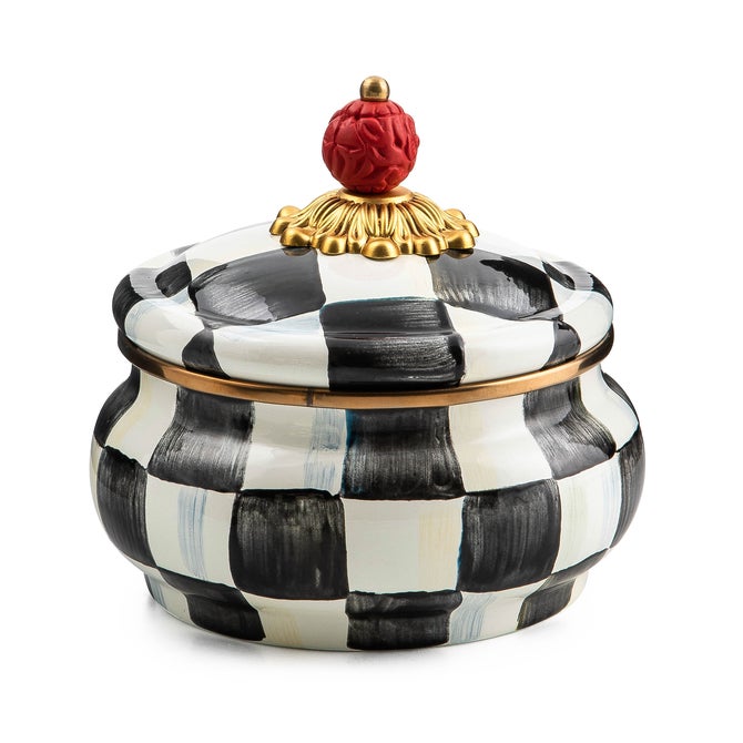 Rosy Check Squashed Pot
