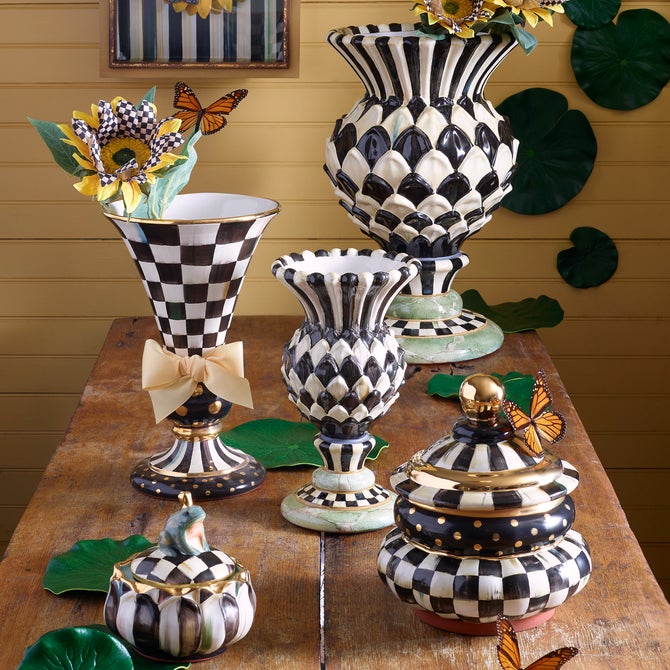 Courtly Check Ceramic Canister