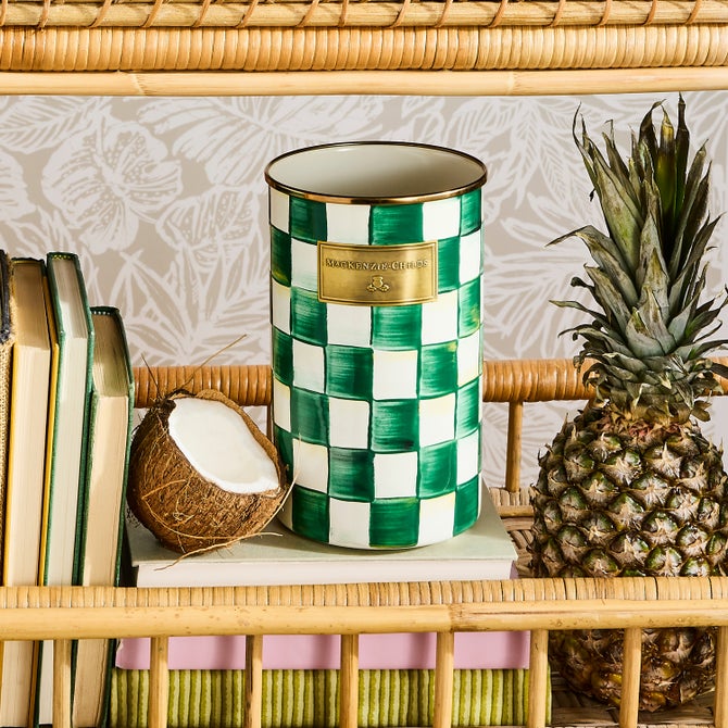 Check Enamelware Utensil Holder