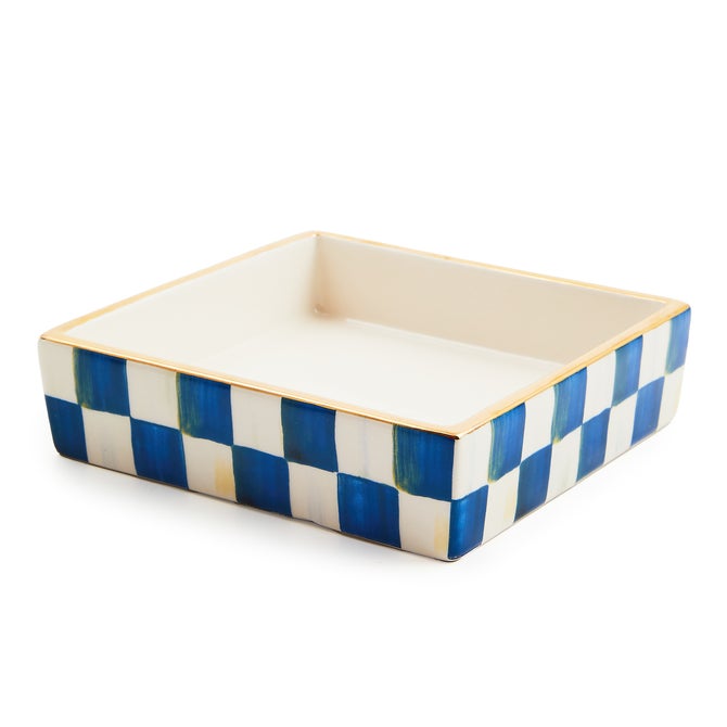 Sterling Check Cocktail Napkin Holder