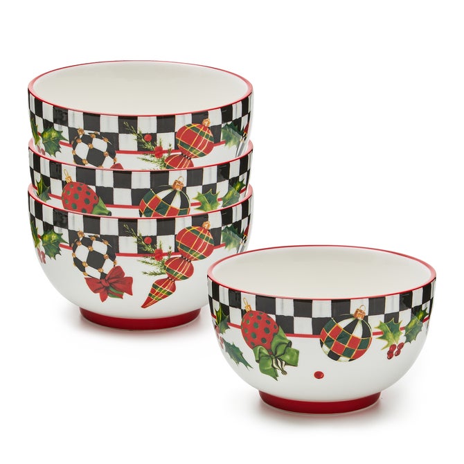 Deck the Halls Dinner Plates, Set of 4