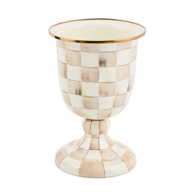 Courtly Check Pedestal Vase