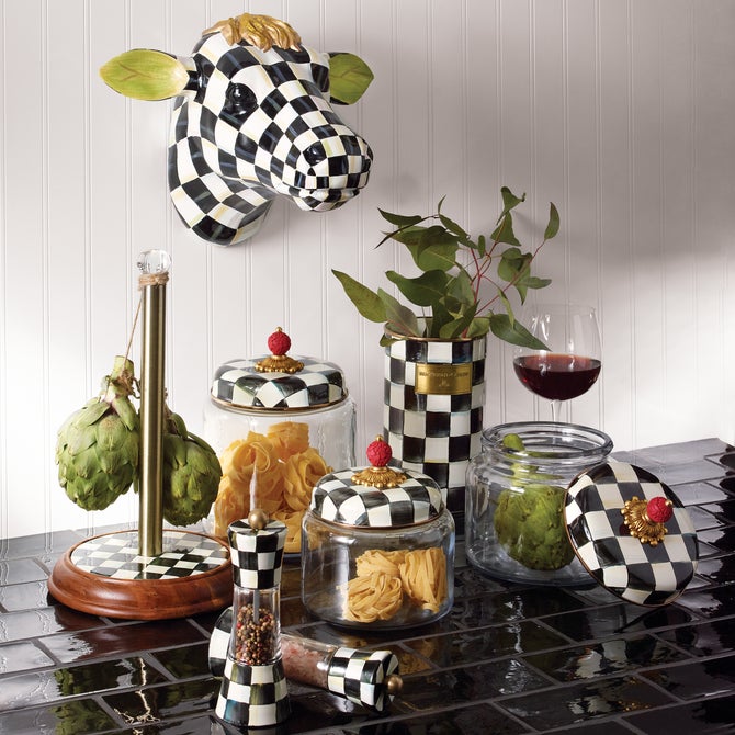 Courtly Check Kitchen Canisters