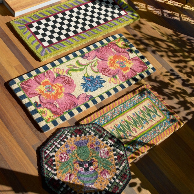 Flower Market Double Door Entrance Mat