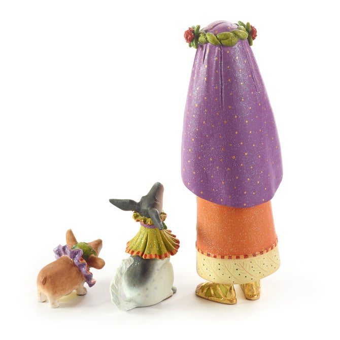 Patience Brewster Nativity Shepherdess with Dog Figures