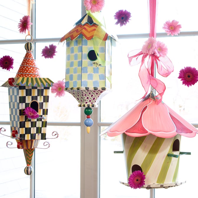 Hollyhock Birdhouse