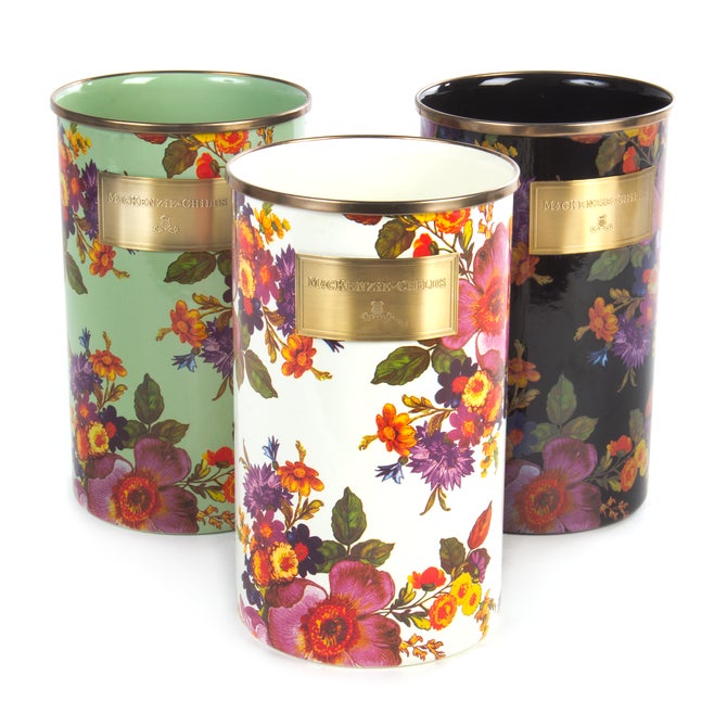 White Flower Market Utensil Holder