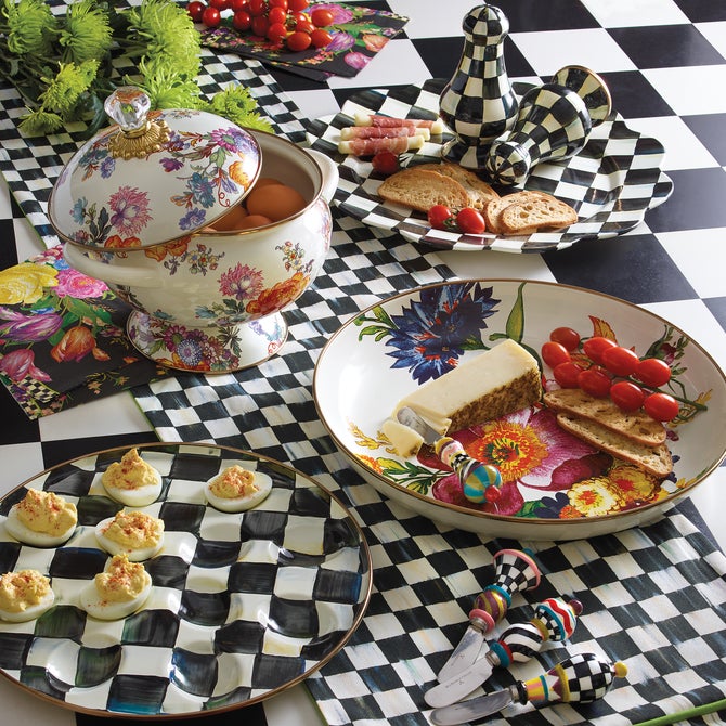 Courtly Check & Stripe Table Runner